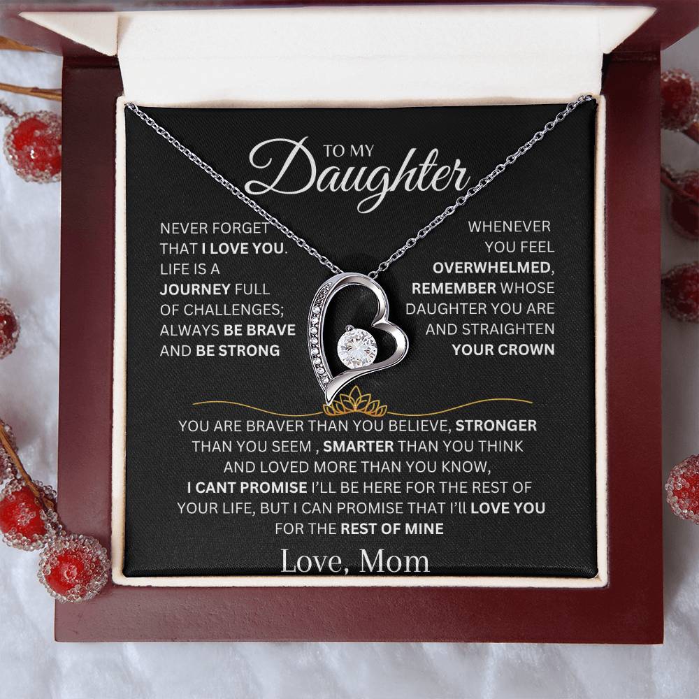 To My Daughter, Forever Love Necklace