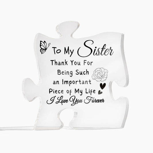 To My Sister| Important Person| Acrylic Plaque