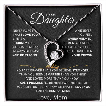 To My Daughter, Forever Love Necklace