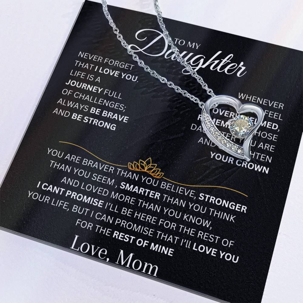 To My Daughter, Forever Love Necklace