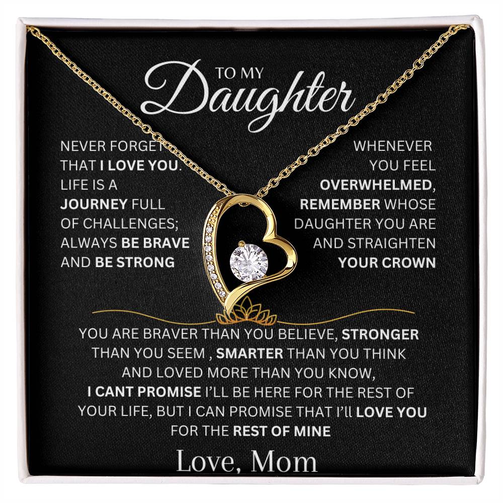 To My Daughter, Forever Love Necklace