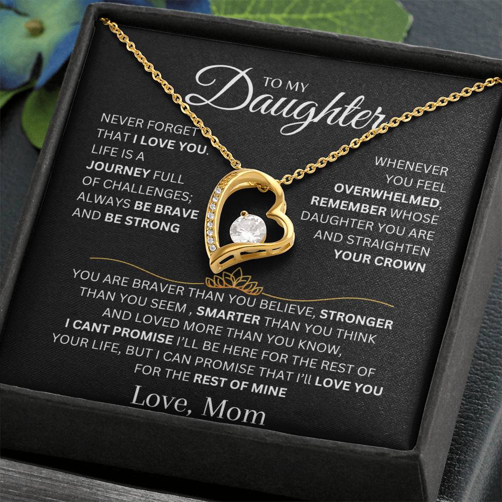 To My Daughter, Forever Love Necklace